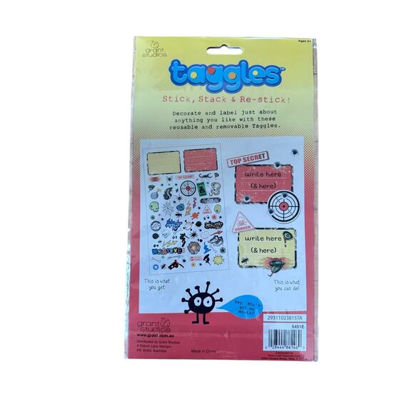 NEW pack of Taggles reusable stickers pack of 6 - Picture 6 of 6
